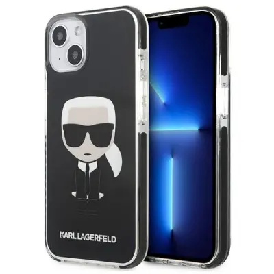 KARL LAGERFELD KLHCP13STPEIKK IPHONE 13 MINI 5,4  HARDCASE CZARNY/BLACK ICONIK KARL