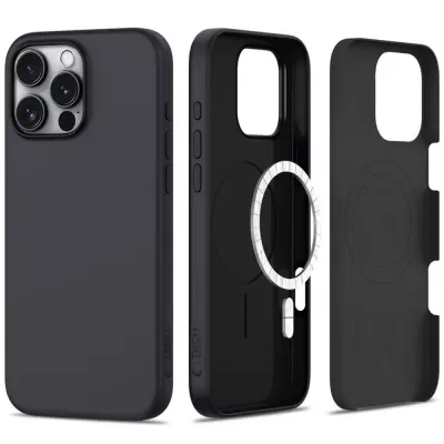 SILIKONSKI OVITEK TECH-PROTECT ZA MAGSAFE ZA IPHONE 16 PRO MAX MAT ČRN