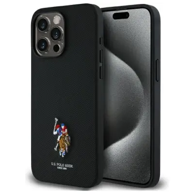 U.S. POLO ASSN. OVITEK ZA IPHONE 15 PRO MAX 6.7 ČRN