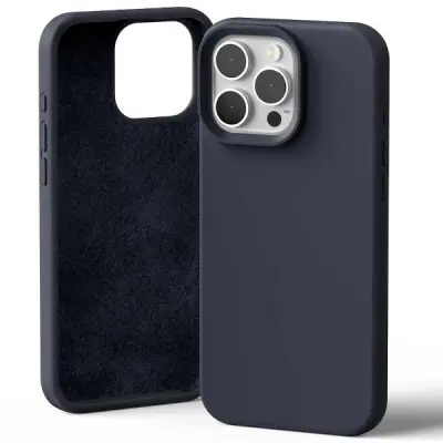 SILIKONSKI OVITEK MERCURY OVITEK ZA IPHONE 16 PRO MAX 6.9'' MORNO MODRA