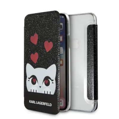 OVITEK OVITEK KARL LAGERFELD ZA IPHONE XS X BLACK BOOK VALENTINOVO