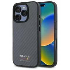 RED BULL RBHMP16X24CFILSK IPHONE 16 PRO   MAX 6.9" HARDCASE CZARNY/BLACK CARBON FIBER SHINY LOGO MAGSAFE