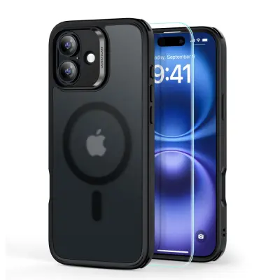 ESR KLASIČNI HIBRIDNI OVITEK HALOLOCK ZA MAGSAFE ZA IPHONE 16 FROSTED BLACK