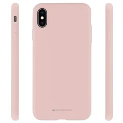 SILIKONSKI OVITEK MERCURY ZA IPHONE 13 PRO MAX 6.7 ROZA IN PEŠČENI OVITEK
