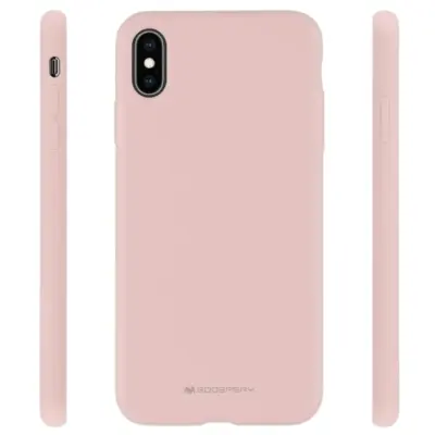 SILIKONSKI OVITEK MERCURY ZA IPHONE 13 PRO MAX 6.7 ROZA IN PEŠČENI OVITEK