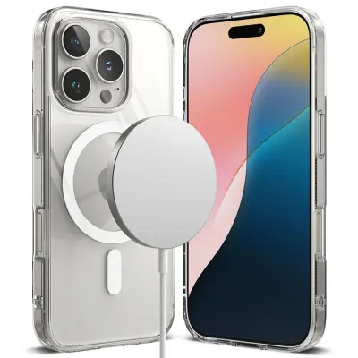 RINGKE FUSION MAGNETNI OVITEK ZA IPHONE 16 PRO MAGSAFE CLEAR ADAPTER