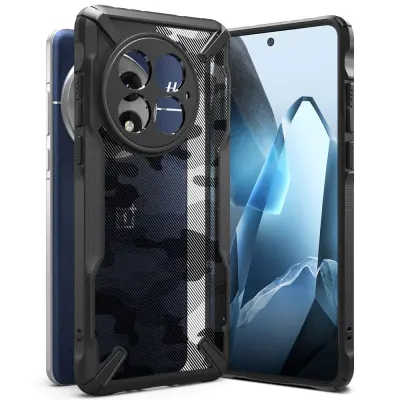 RINGKE OVITEK FUSION X ONEPLUS 13 CAMO ČRNA ZAŠČITA