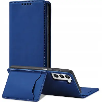 MAGNET CARD CASE ETUI CASE OBUDOWA FUTERAŁ DO SAMSUNG GALAXY S22+ NIEBIESKI