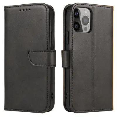 ETUI Z KLAPKĄ I PORTFELEM MAGNET CASE DO OPPO A98 5G - CZARNE