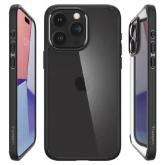 SPIGEN ULTRA HYBRID OVITEK ZA IPHONE 15 PRO MAX MAT ČRN