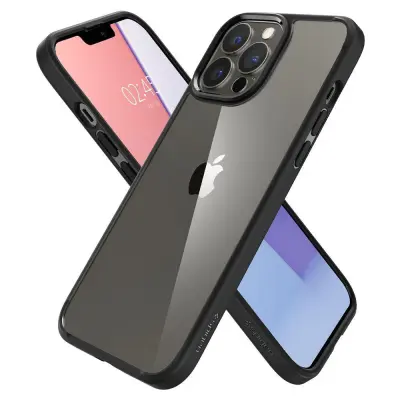 SPIGEN ULTRA HYBRID OVITEK ZA IPHONE 13 PRO MAT ČRN OVITEK