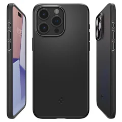 SPIGEN TANEK FIT OVITEK IPHONE 15 PRO OVITEK ZA TELEFON ČRN