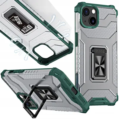 CRYSTAL RING CASE OVITEK OHIŠJE OVITEK ZA IPHONE 13 MINI ZELEN