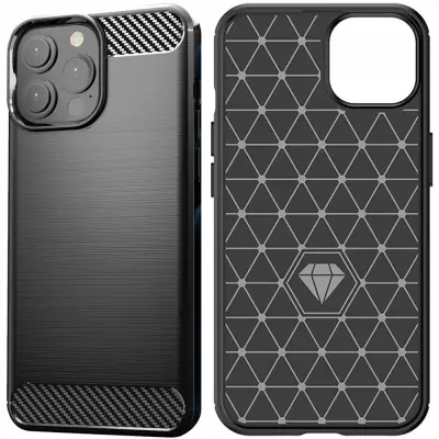 OVITEK CARBON CASE OVITEK OHIŠJE ETUI ZA IPHONE 13 PRO ČRN
