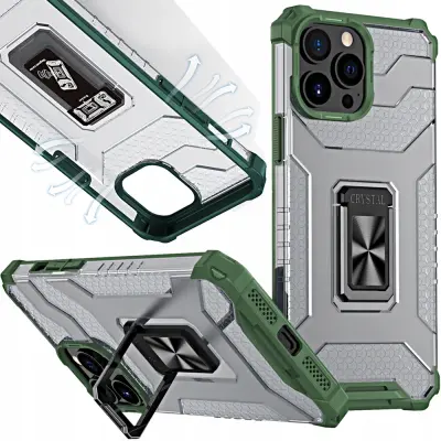 OVITEK CRYSTAL RING CASE ZA IPHONE 13 PRO ZELEN