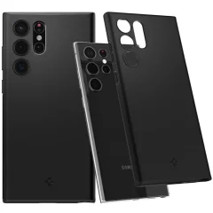 OVITEK SPIGEN TANEK FIT ZA SAMSUNG GALAXY S22 ULTRA ČRNO