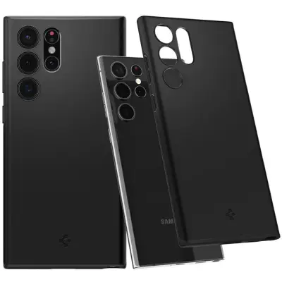 OVITEK SPIGEN TANEK FIT ZA SAMSUNG GALAXY S22 ULTRA ČRNO