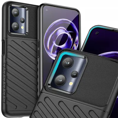THUNDER ETUI POKROV ETUI OHIŠJE ETUI ZA REALME 9 PRO ČRN
