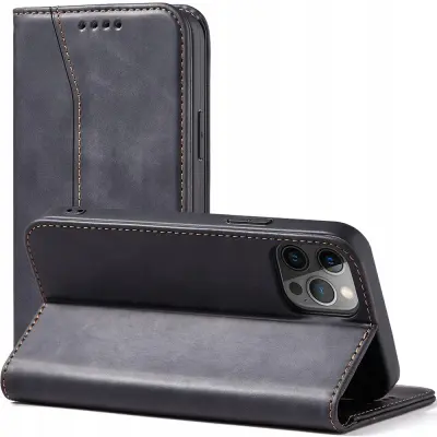 OVITEK MAGNET FANCY CASE ZA IPHONE 12 PRO MAX ČRN