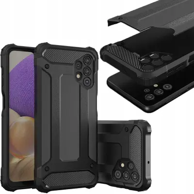 HYBRID ARMOR OVITEK OHIŠJE ZA SAMSUNG GALAXY A73 ČRN