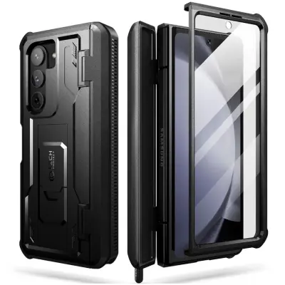 ETUI TECH-PROTECT KEVLAR PRO ZA GALAXY S PREKLOPNIM 5 ČRNIM POKROVOM