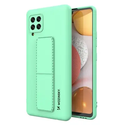 Silikonski ovitek s stojalom za Samsung Galaxy A42 5G Kickstand Case Mint