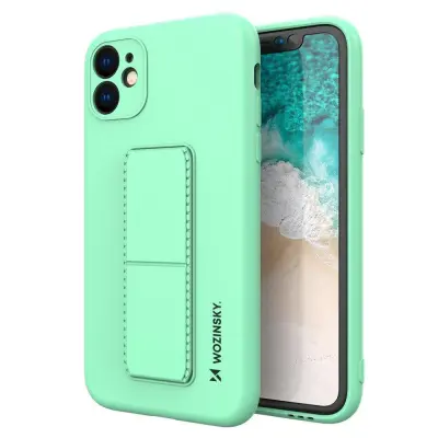 Silikonski ovitek s stojalom za Samsung Galaxy A72 4G Kickstand Case mint