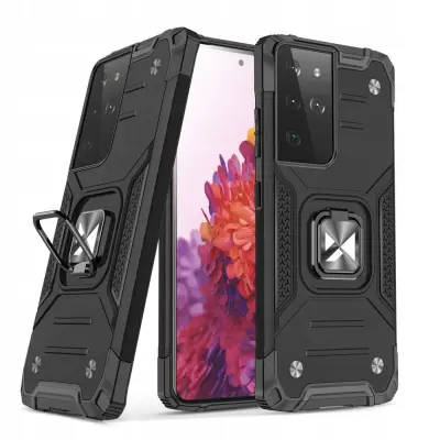 WOZINSKY PANCERNE ETUI CASE Z UCHWYTEM DO SAMSUNG GALAXY S22 ULTRA CZARNE