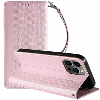 MAGNET STRAP CASE ETUI OBUDOWA POKROWIEC FUTERAŁ DO IPHONE 13 PROMAX RÓŻOWY