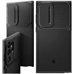 SPIGEN OPTIK ARMOR OVITEK ZA GALAXY S23 ULTRA ČRNO OVITEK