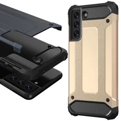 HYBRID ARMOUR CASE COVER OHIŠJE ZA SAMSUNG GALAXY S21 FE ZLAT