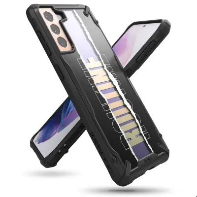Oklepno ohišje Galaxy S21+ 5G Fusion X Design Routine s črnim okvirjem