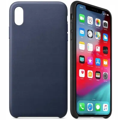 OVITEK IZ EKO USNJA OHIŠJE ZA IPHONE 12 PRO MAX MORANSKO MODER