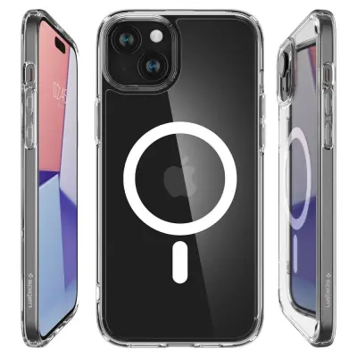 SPIGEN ULTRA HYBRID MAG OVITEK ZA MAGSAFE ZA IPHONE 15 BEL VISOKA ZAŠČITA