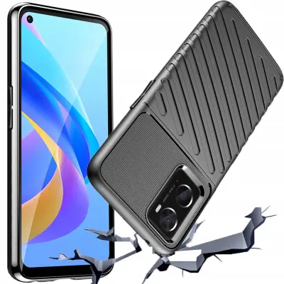THUNDER CASE OVITEK ZA OPPO A76 A36 REALME 9I ČRNA