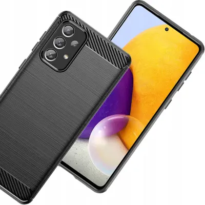 CARBON CASE OVITEK POKROV OHIŠJA ETUI ZA SAMSUNG GALAXY A73 ČRN