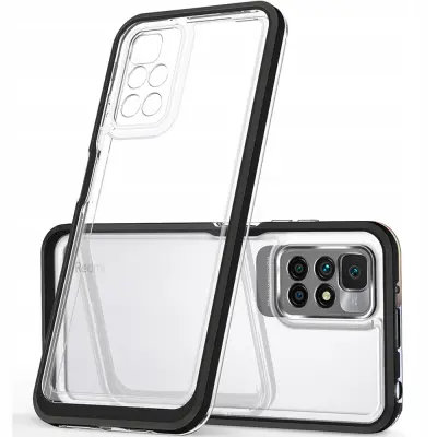 CLEAR ETUI CASE OBUDOWA POKROWIEC Z RAMKĄ DO XIAOMI REDMI 10 NIEBIESKI