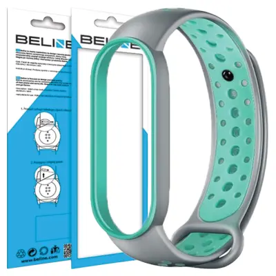 BELINE DESIGN TRAK ZA MI BAND 7/6/5 SIVO-ZELEN / SIVO-ZELEN
