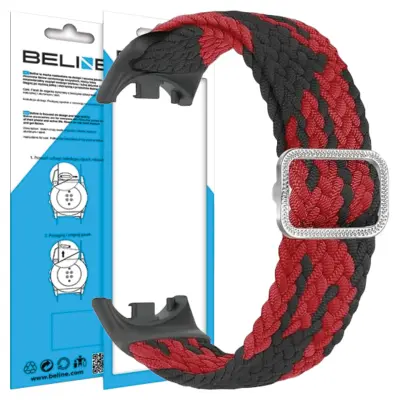 BELINE MI BAND STRAP 9/8 NYLON BLACK-RDEČ/ČRNO-RDEČ ZA SMARTBAND
