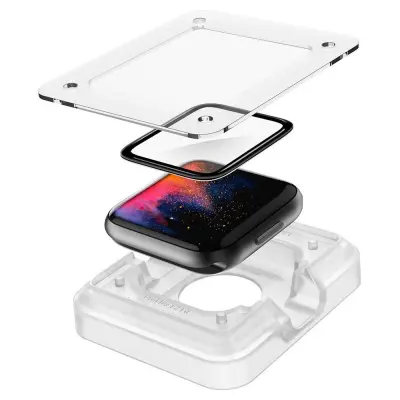 SPIGEN HYBRID STEKLENO PROFLEX ETUI ZA APPLE WATCH 4/5/6/SE 44MM