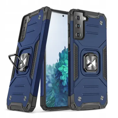WOZINSKY PANCERNE ETUI CASE Z UCHWYTEM DO SAMSUNG GALAXY S22+ NIEBIESKIE