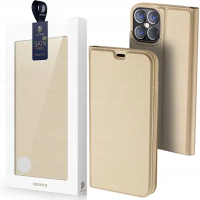 DUX DUCIS ETUI CASE OBUDOWA POKROWIEC FUTERAŁ DO IPHONE 12 PRO MAX ZŁOTY