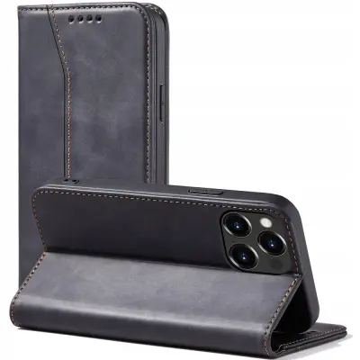 MAGNETNI OVITEK FANTY CASE OVITEK ZA IPHONE 13 PRO MAX ČRN