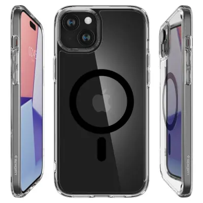 SPIGEN ULTRA HYBRID MAG ZA MAGSAFE CASE OVITEK ZA IPHONE 15 ČRNA