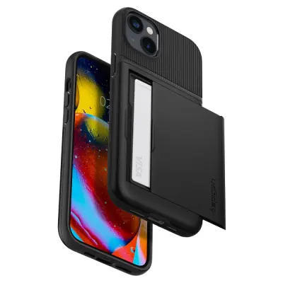 SPIGEN SLIM ARMOR CS CASE OVITEK ZA IPHONE 14 PLUS ČRN