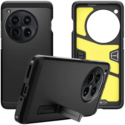 SPIGEN TOUGH ARMOR OVITEK ZA ONEPLUS 12 BLACK PROTECTION ODPOREN NA UDARE