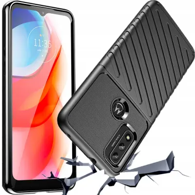 THUNDER CASE OVITEK POKROV OHIŠJE ZA MOTOROLA MOTO GPLAY 2022 ČRN