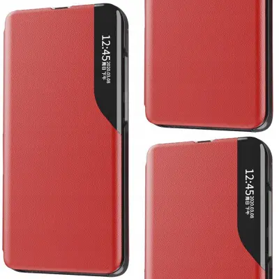 ECO LEATHER ETUI CASE OBUDOWA FUTERAŁ DO XIAOMI REDMI NOTE 11 PRO+ CZERWONY