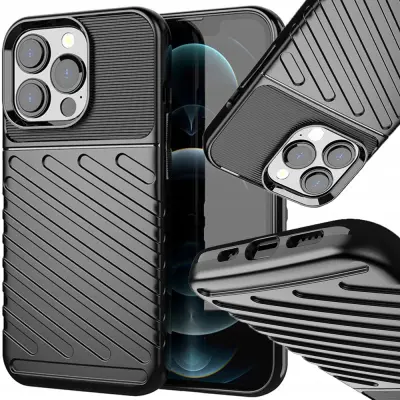 THUNDER CASE OVITEK OVITEK ZA IPHONE 13 PRO ČRN