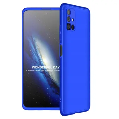 GKK CASE ETUI OBUDOWA FUTERAŁ PRZÓD + TYŁ DO SAMSUNG GALAXY M51 NIEBIESKI